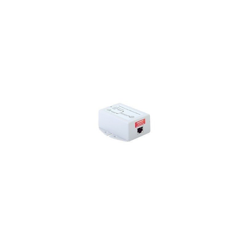 Inyector PoE con convertidor 12-24VCD a 48VCD (802.3af)