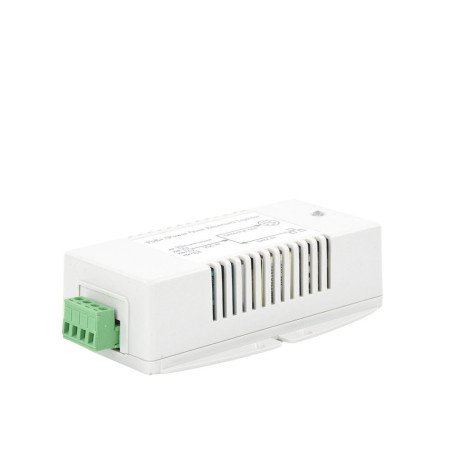 Inyector PoE con convertidor 12VCD a 56VCD (802.3af/at)