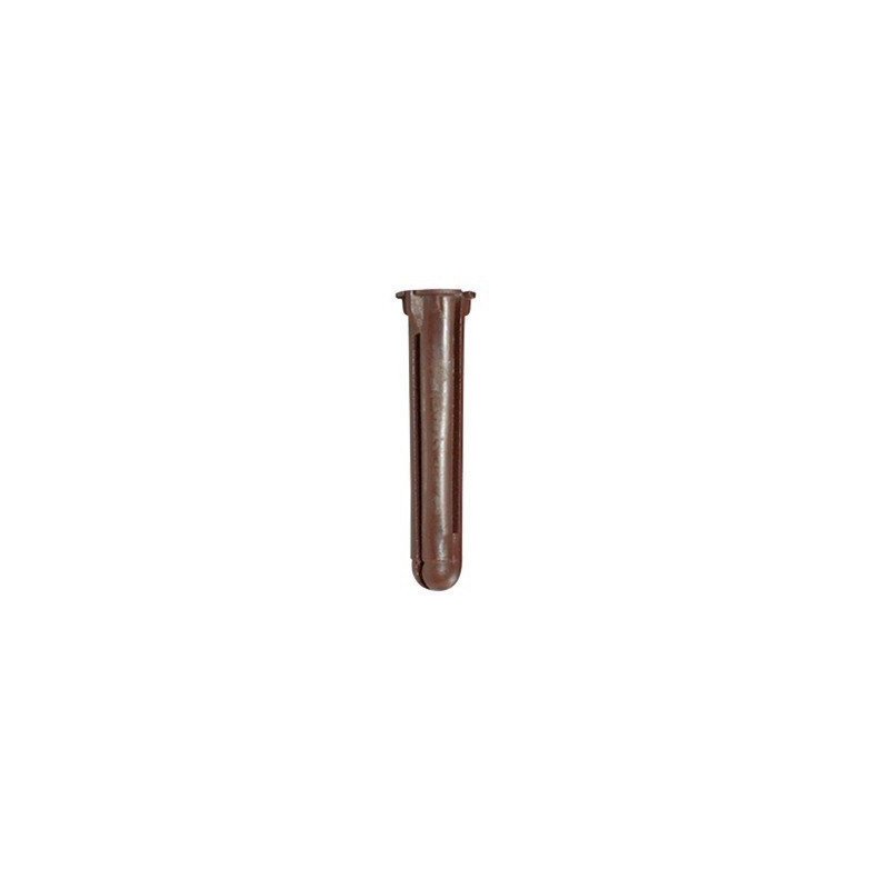 Taquete cafe 1 3/4 para tornillo 10mm x 1 3/4 (100 piezas)