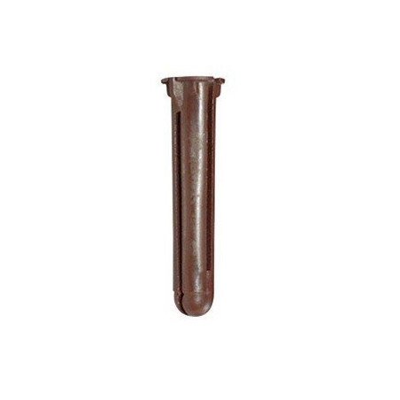 Taquete cafe 1 3/4 para tornillo 10mm x 1 3/4 (100 piezas)