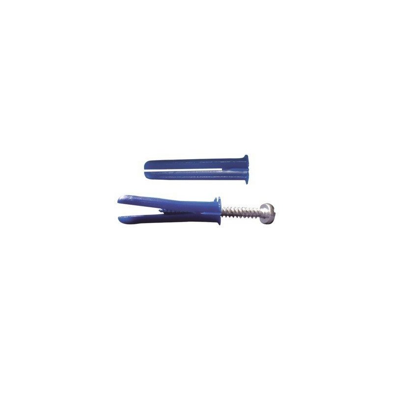 Paquete de 6 taquetes azul 2 y 6 tornillos 12mm x 2 Paquete de 6 taquetes azul 2 y 6 tornillos 12mm x 2