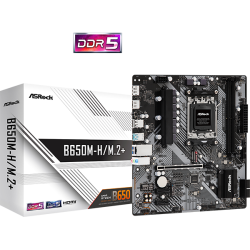 Motherboard Asrock B650M-H, M.2+, Am5 Ryzen Series 9000, 8000 Y 7000, DDR5 6400 Mhz, PCie Gen5(M.2), 2 PCie 4.0X16, 1 PCie 3.0X1