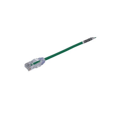 Cable de Parcheo TX6, UTP Cat6, Diámetro Reducido (28AWG), Color Verde