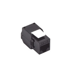 Módulo Jack keystone Cat 6 (toolless), con terminación en ángulo 180 º color negro, compatible con faceplate y patch panelLinked