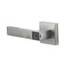 Manija Castelli biométrica, níquel satinado, 30 usuarios, para puerta izq. o derecha de 60-70mm