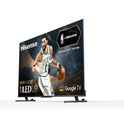 Televisión Hisense 100U8K, 100 pulgadas, MiniLED, QUANTUM DOT, 4K UHD, 3840 x 2160 Pixeles, GOOGLE SMART TV