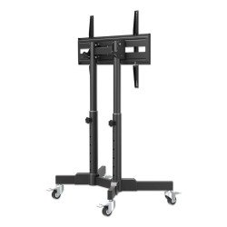 Carrito compacto con altura ajustable de TV para 23" a 70", Soporta un televisor de 23" a 70" hasta 40 kg
