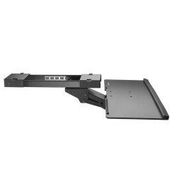 Charola ajustable para soporte de teclado, de instalación bajo el escr