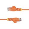 Cable Ethernet CAT6 Delgado de 15m Naranja, UTP, Cobre Puro, 28AWG, RJ45, Snagless, LSZH, Probado con Fluke, Cable for Dispositi