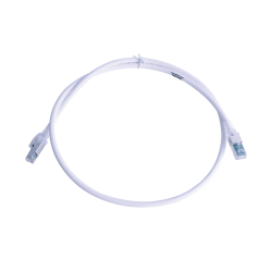 Patch Cord Z-MAX Cat6A S/FTP, CM/LS0H, 3ft, Color Blanco, Versión Bulk