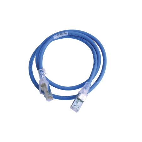 Patch Cord Z-MAX Cat6A S/FTP, CM/LS0H, 3ft, Color Azul, Versión Bulk