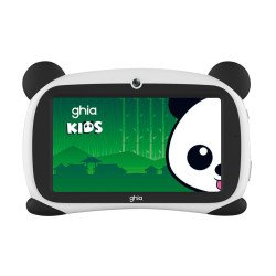 Tablet kids, A333 pentacore, 7 pulg ips, 4 GB RAM, 64 GB, USB c, 2cam, wifi, bluetooth, 2500mah, Android 15, panda ojos verdes