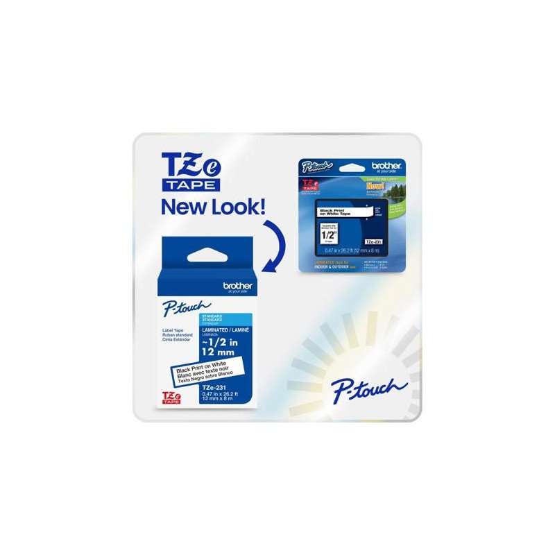 Brother TZE-421G cinta para impresora de etiquetas Negro sobre rojo