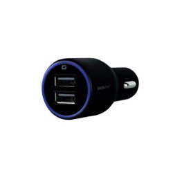Cargador de coche mobifree 2 puertos USB 2a negro mb-923323