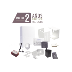 Kit de alarma con 2 años de comunicación ilimitada 4gLTEm, 5g