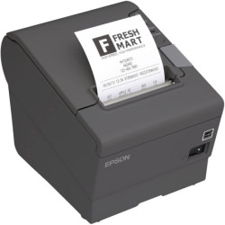 Miniprinter Epson TM-T88v-655, térmica, 80 mm o 58 mm, ethernet, USB, autocortador, recibo, blanca