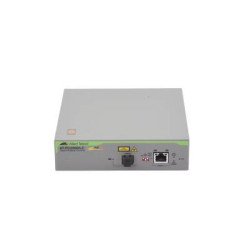 Convertidor de medios Gigabit Ethernet PoE+ a fibra óptica, conector L