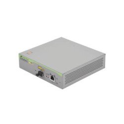 Convertidor de medios Gigabit Ethernet PoE+ a fibra óptica, conector L