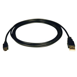 Cable USB Tripp-Lite - 1.83 m, USB A, Mini-USB B, Macho/Macho, Negro