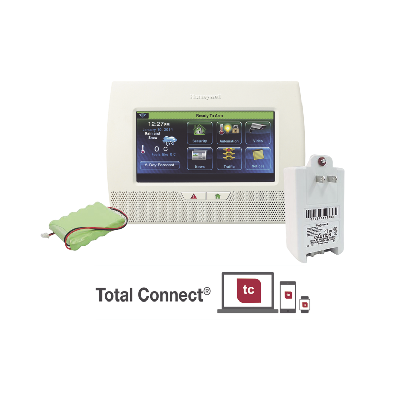 Sistema de alarma inalámbrico con pantalla touch de 7" Wifi, automatización con z-wave