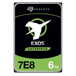 Disco duro interno Seagate Exos 7e8 3.5 6TB SATA3 6GB/s 256MB 7200RPM 24x7 hotplug para NAS, NVR, server, datacenter
