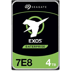 Disco duro interno Seagate Exos 7E8 3.5 4TB SATA3 6GB/s 256MB 7200RPM 24x7 hotplug para NAS, NVR, server, datacenter