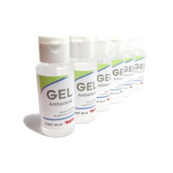 Gel antibacterial Baco GL-001. Alcohol al 70. Plegadiza con 10 frascos