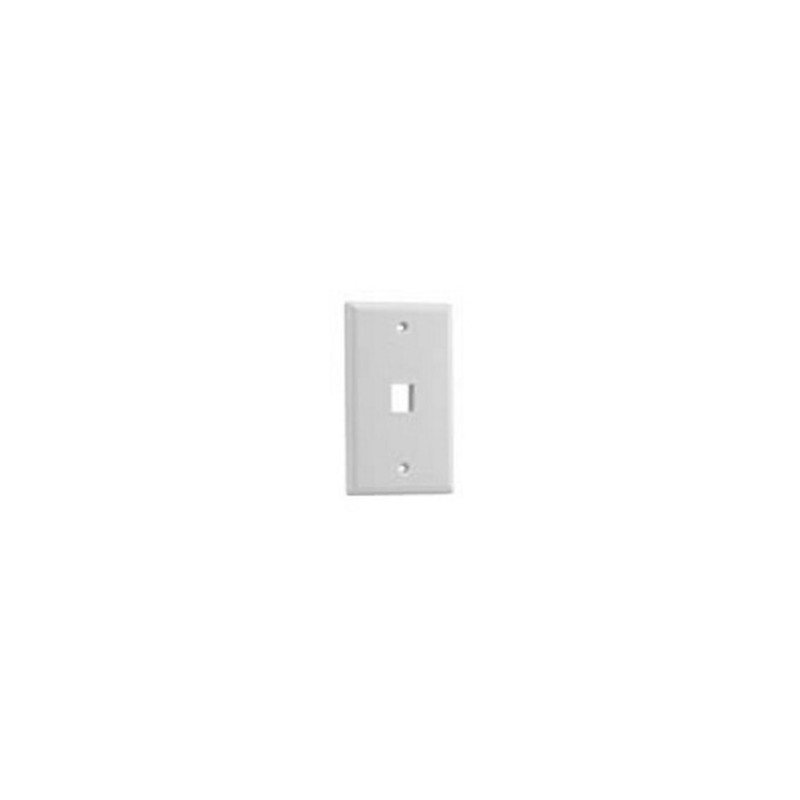 Placa de pared Belden 1 puerto frontal color blanco
