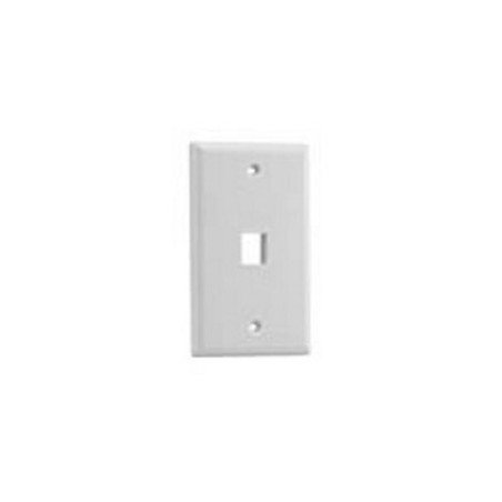 Placa de pared Belden 1 puerto frontal color blanco