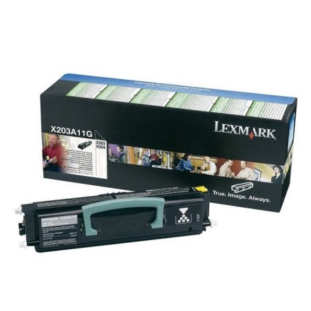 Tóner Lexmark negro alto rendimiento (X203A11G)
