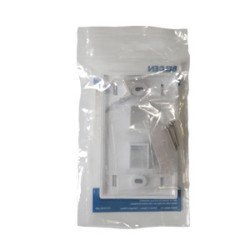 Placa de pared Belden 2 puertos frontal color blanco