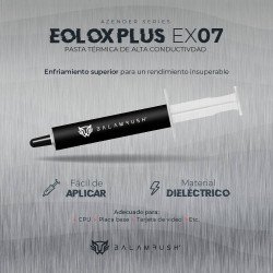 Pasta térmica Balam Rush eolox plusex07, fácil de aplicar, material di