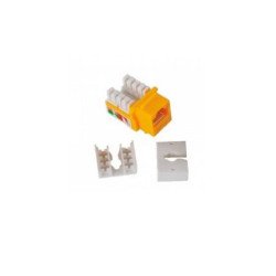 Conector Jack RJ45 cat6 90grados Enson ENS-JC6YE amarillo