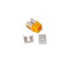 Conector Jack RJ45 cat6 90grados Enson ENS-JC6YE amarillo