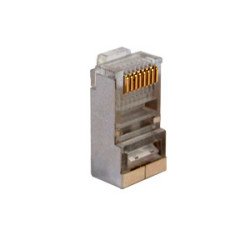Conector plug SRJ45 blindado categoría 5e Enson ENS-SRJ45-CAT5E