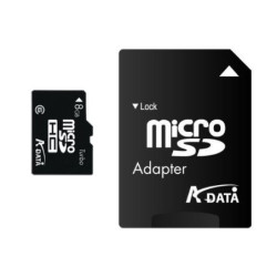 Memoria Adata micro SDHC 8GB clase 4 con adaptador