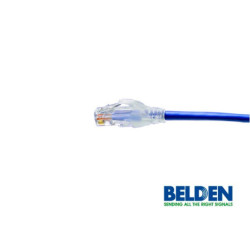 Cable de red UTP cat. 5e Belden C501106004 cat 5e calibre 24 AWG, longitud 1.2 m (7 ft) color azul