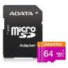 Memoria Adata micro SDHC UHS-i 64GB clase 10 con adaptador