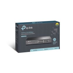Switch TP-Link 16 puertos 10/100 mbps no administrable para rack de 13