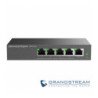 Switch PoE+ Gigabit No Administrable, 5 puertos 10/100/1000 Mbps, 4 pu