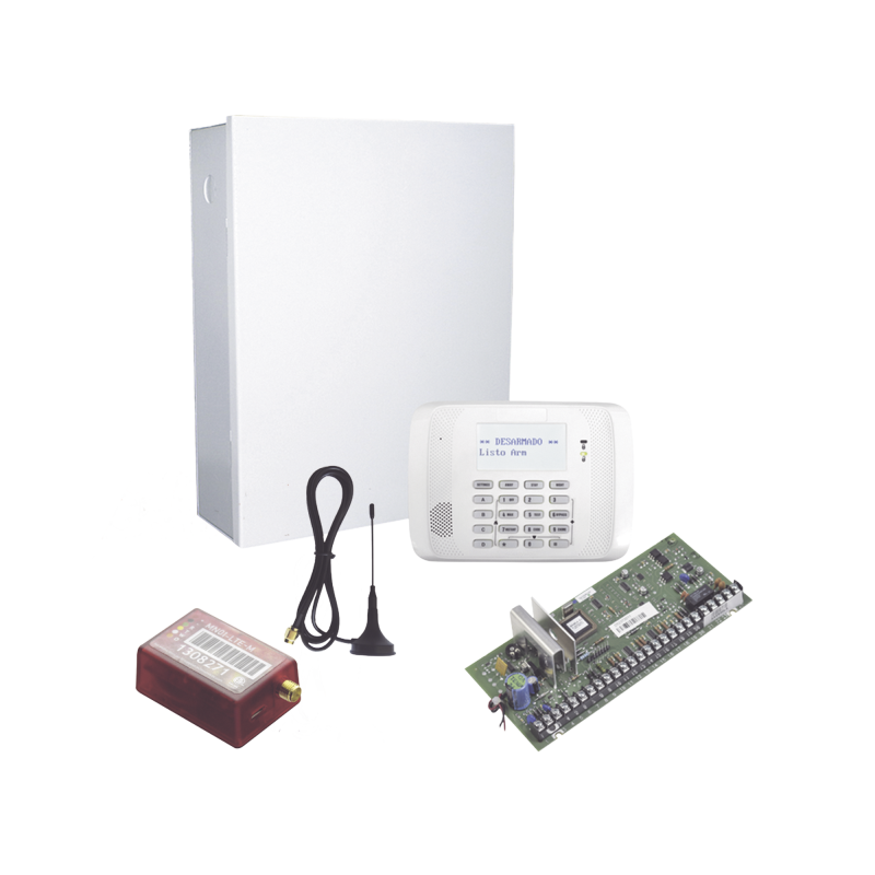 Kit de panel de alarma hibrido, teclado 6162rf y comunicador mn01LTEm - 2 años de servicio incluidos