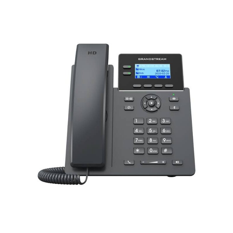 Teléfono IP Grado Operador, 2 líneas SIP con 4 cuentas, puertos Gigabi