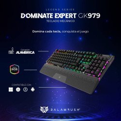 Teclado Mecánico Domínate Expert GK979 Balam Rush LEGEND SERIES