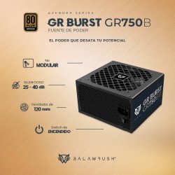 Fuente de Poder 750W 80 Plus Bronce BALAM RUSH GR BURST GR750B LEGEND