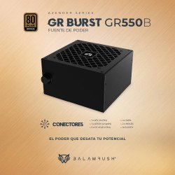 Fuente de Poder 550W 80 Plus Bronce BALAM RUSH GR BURST GR550B LEGEND