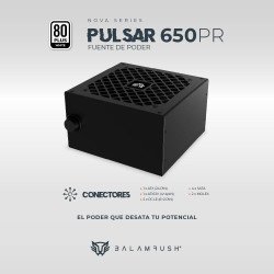 Fuente de Poder 650W 80 Plus White BALAM RUSH PULSAR 650PR NOVA SERIES