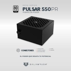 Fuente de Poder 550W 80 Plus White BALAM RUSH PULSAR 550PR NOVA SERIES