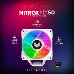 Disipador Balam Rush NITROX NX50 Velocidad: 800-1800 Rpm, Flujo de air