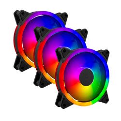 Kit 3 Ventiladores de 120mm Balam Rush Eolox Blaze EX30K: Velocidad: 1