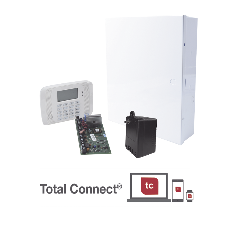 Sistema de alarma vista48, 6162rf con gabinete, transformador y teclad